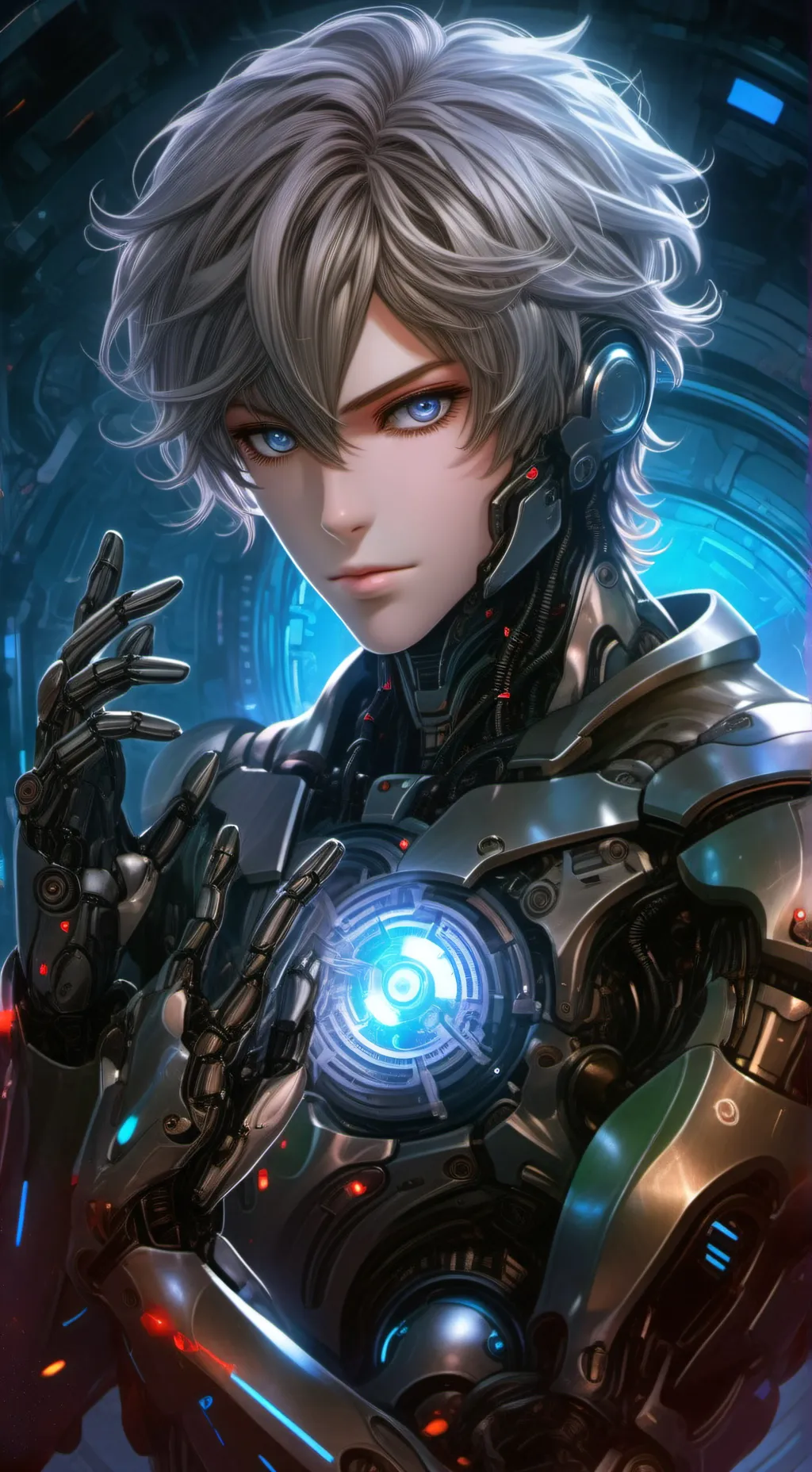 ai character: Gleam background