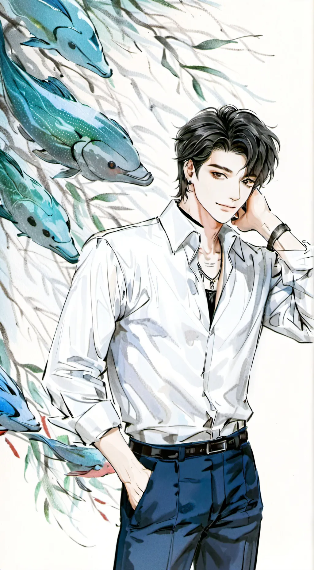 ai character: Nicholas  background