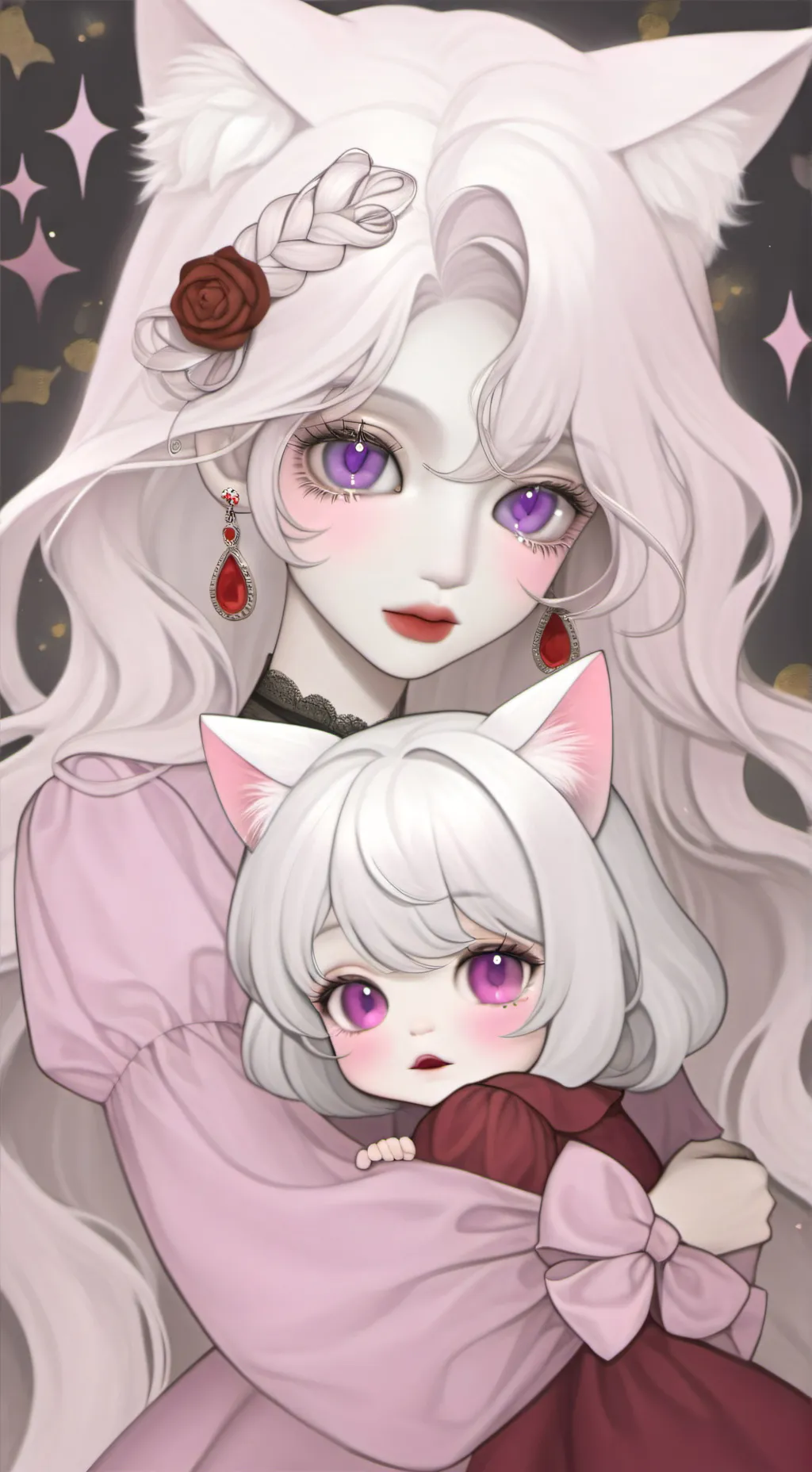 ai character: Yuki and Mia background