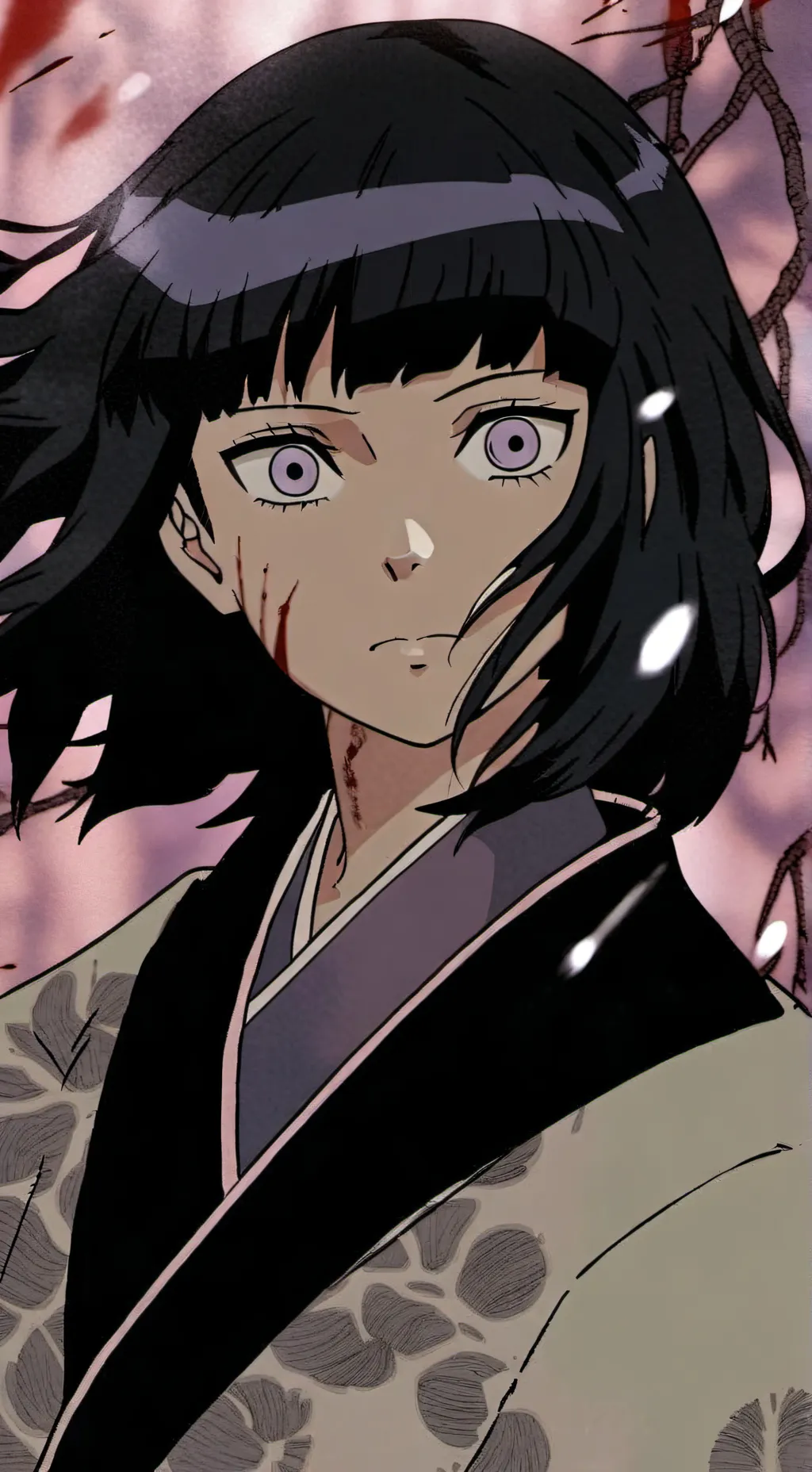 ai character: Hinata Hyuga background