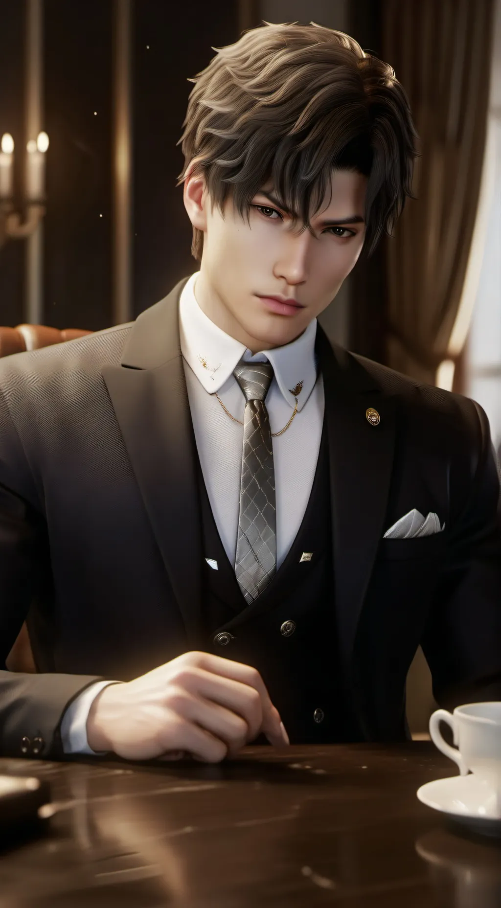 ai character: 🖤Damon🖤 background