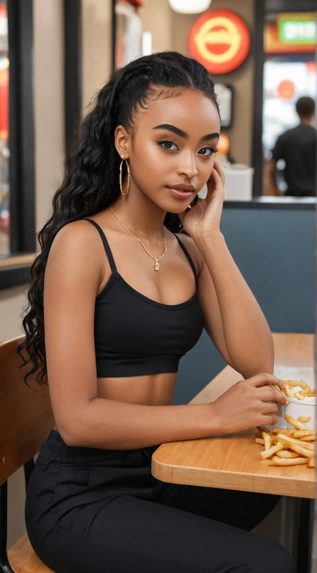 ai character: Cameron background