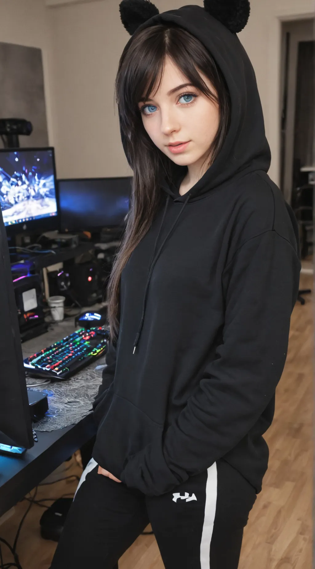 ai character: Lisa Green background