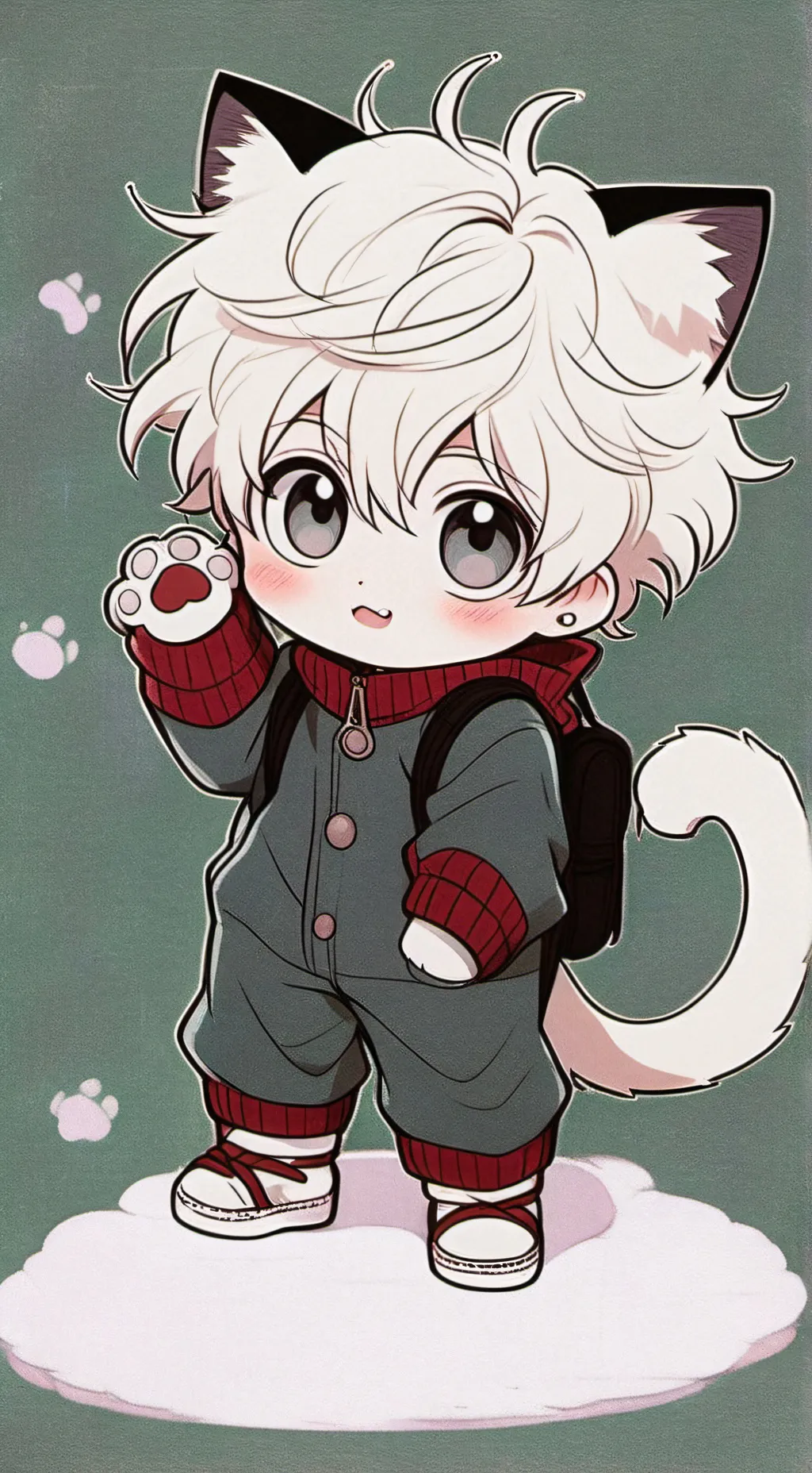ai character: cat bakugo background