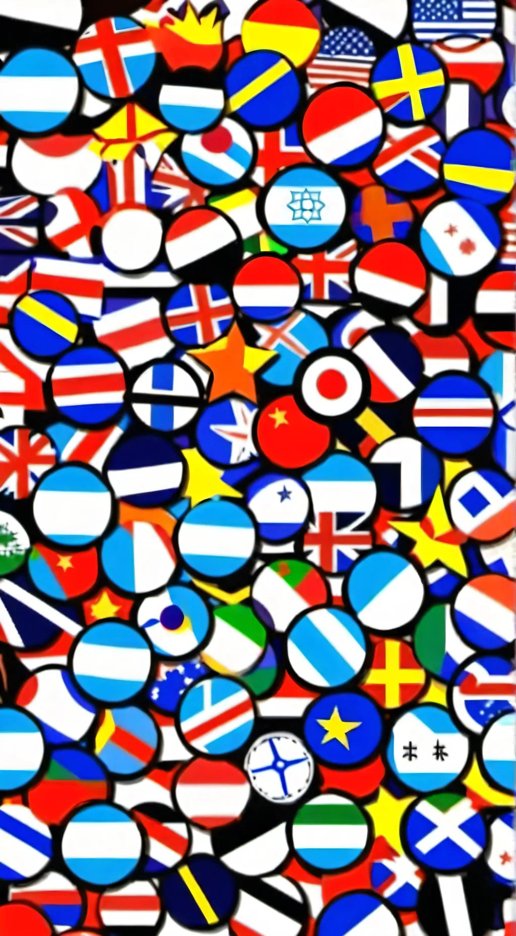 ai character: Country balls background