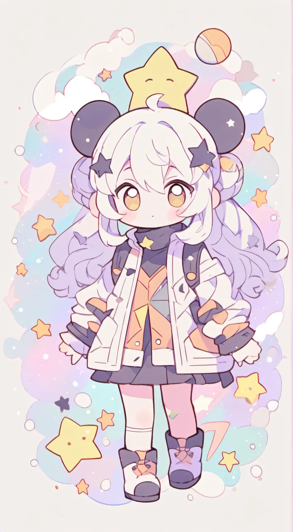 ai character: Star background