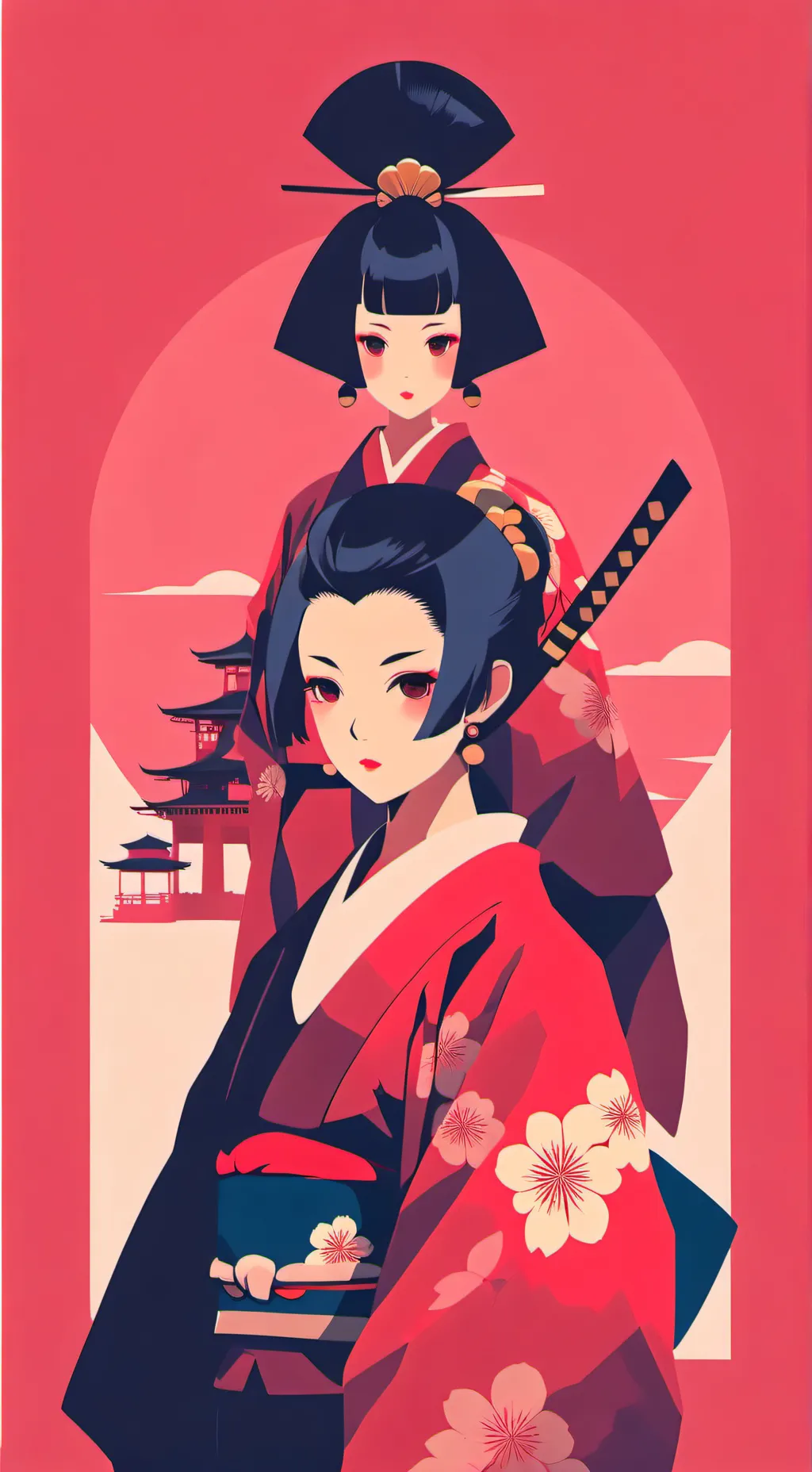 ai character: Japan empire background