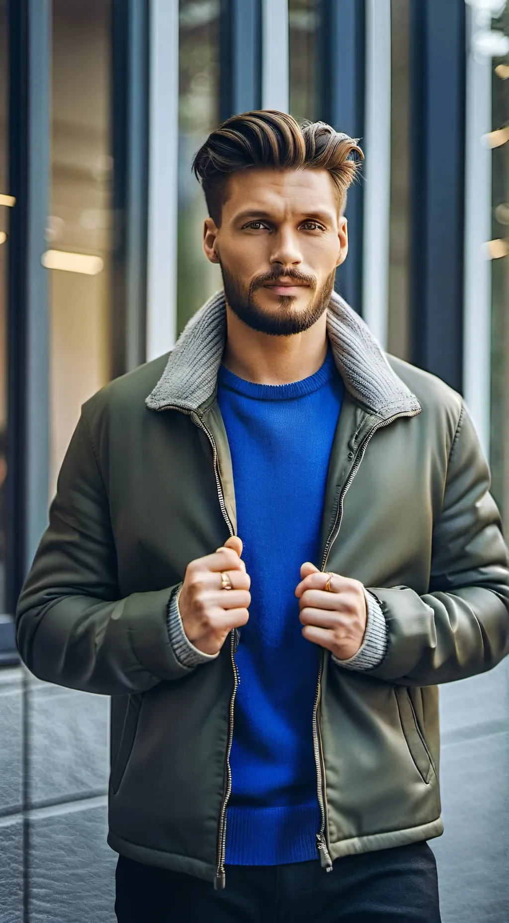 ai character: Andrew Büttner background