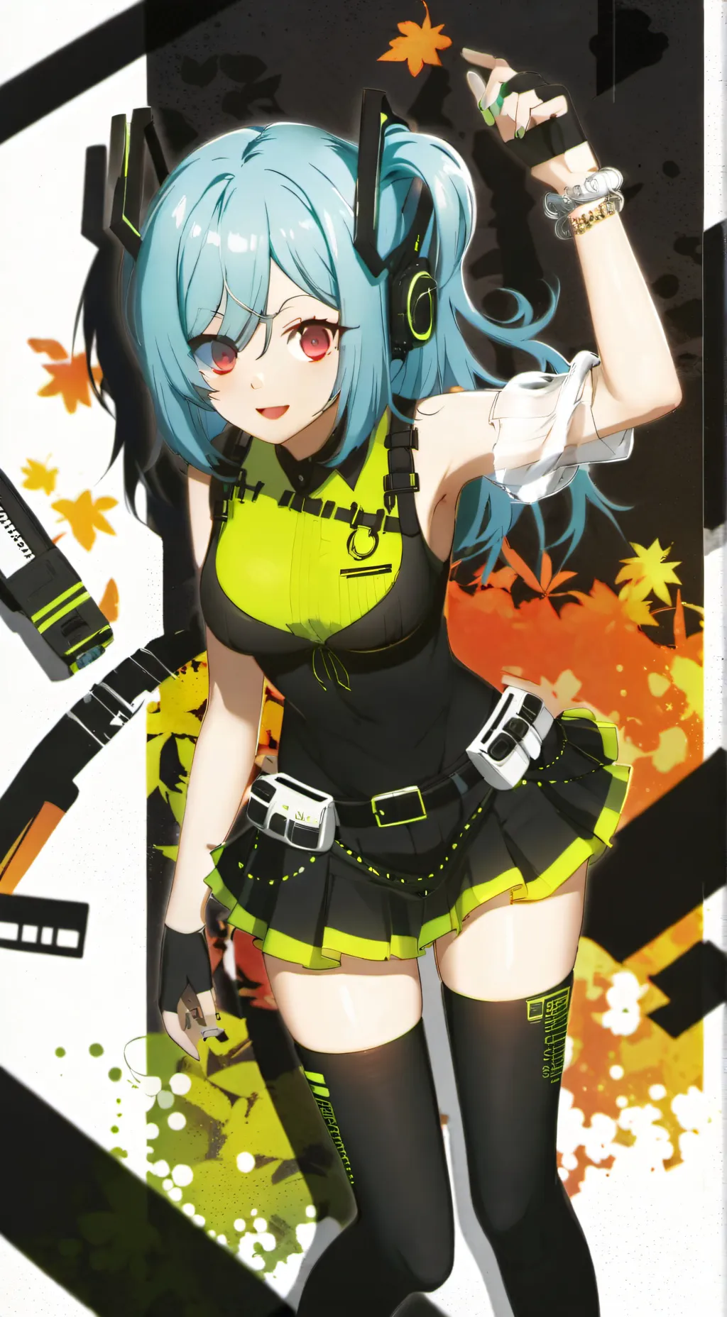 ai character: MechaNyxCyber background