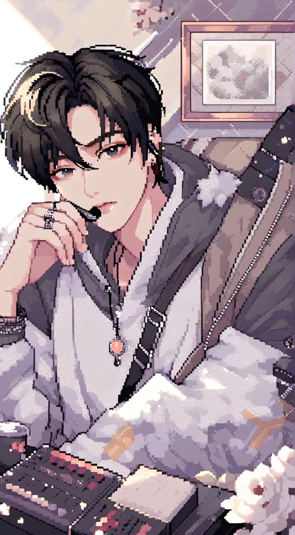 ai character: stray kids  background