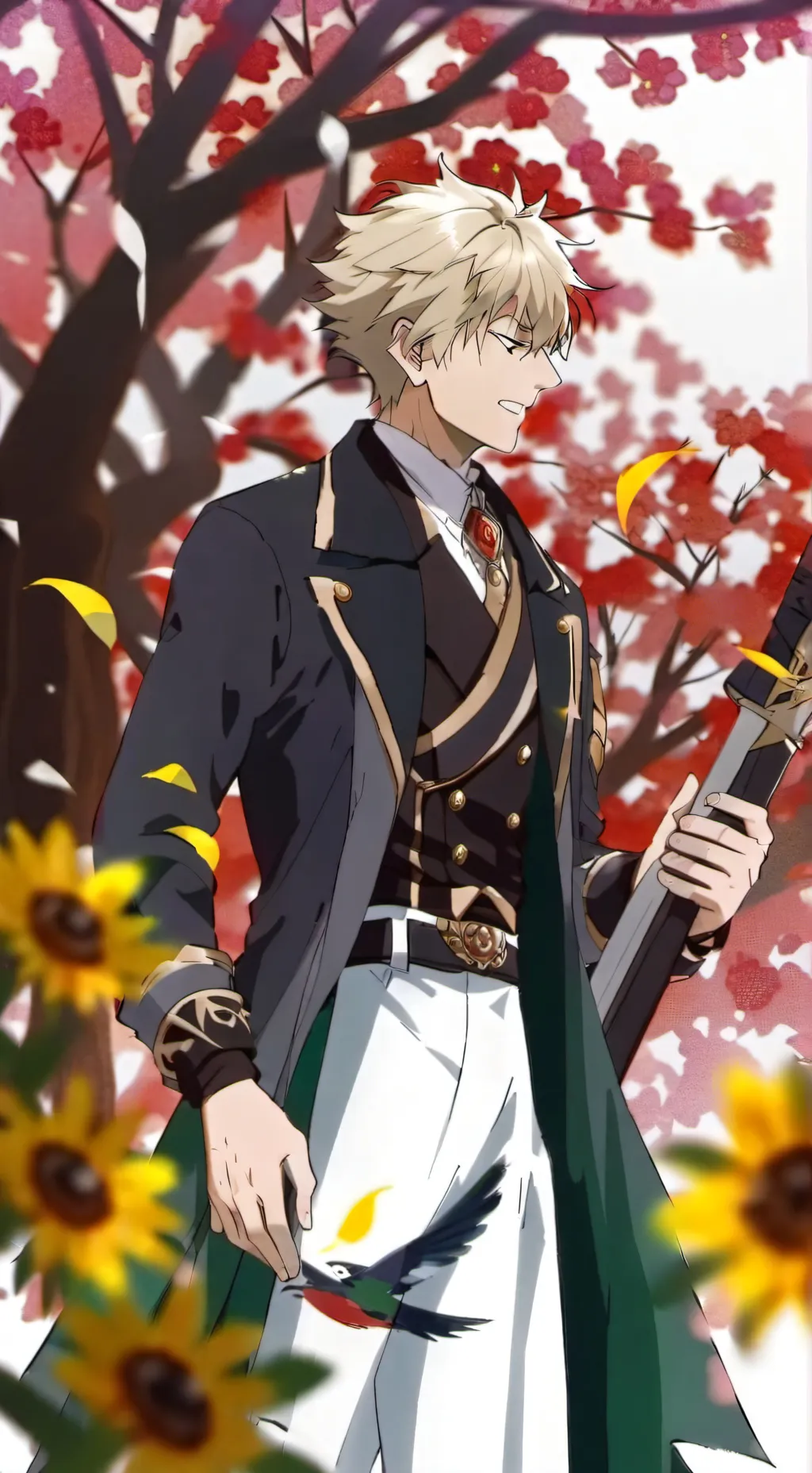 ai character: Bakugo❤️ background