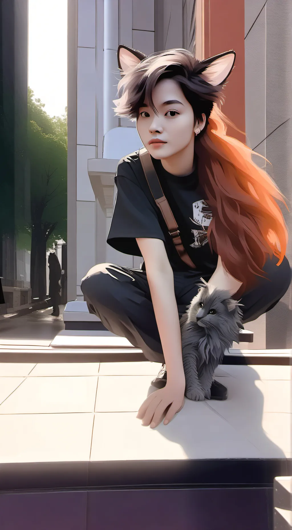 ai character: Katie background