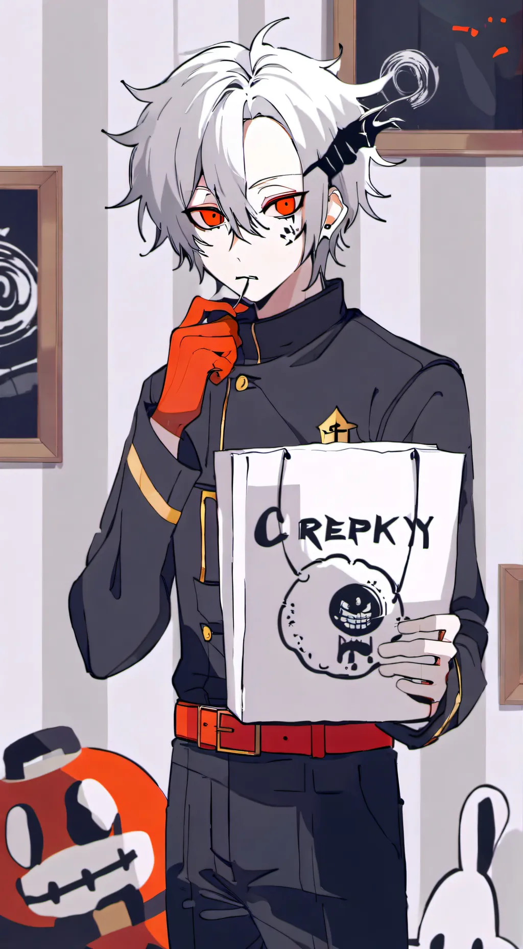 ai character: You x Masky:D background