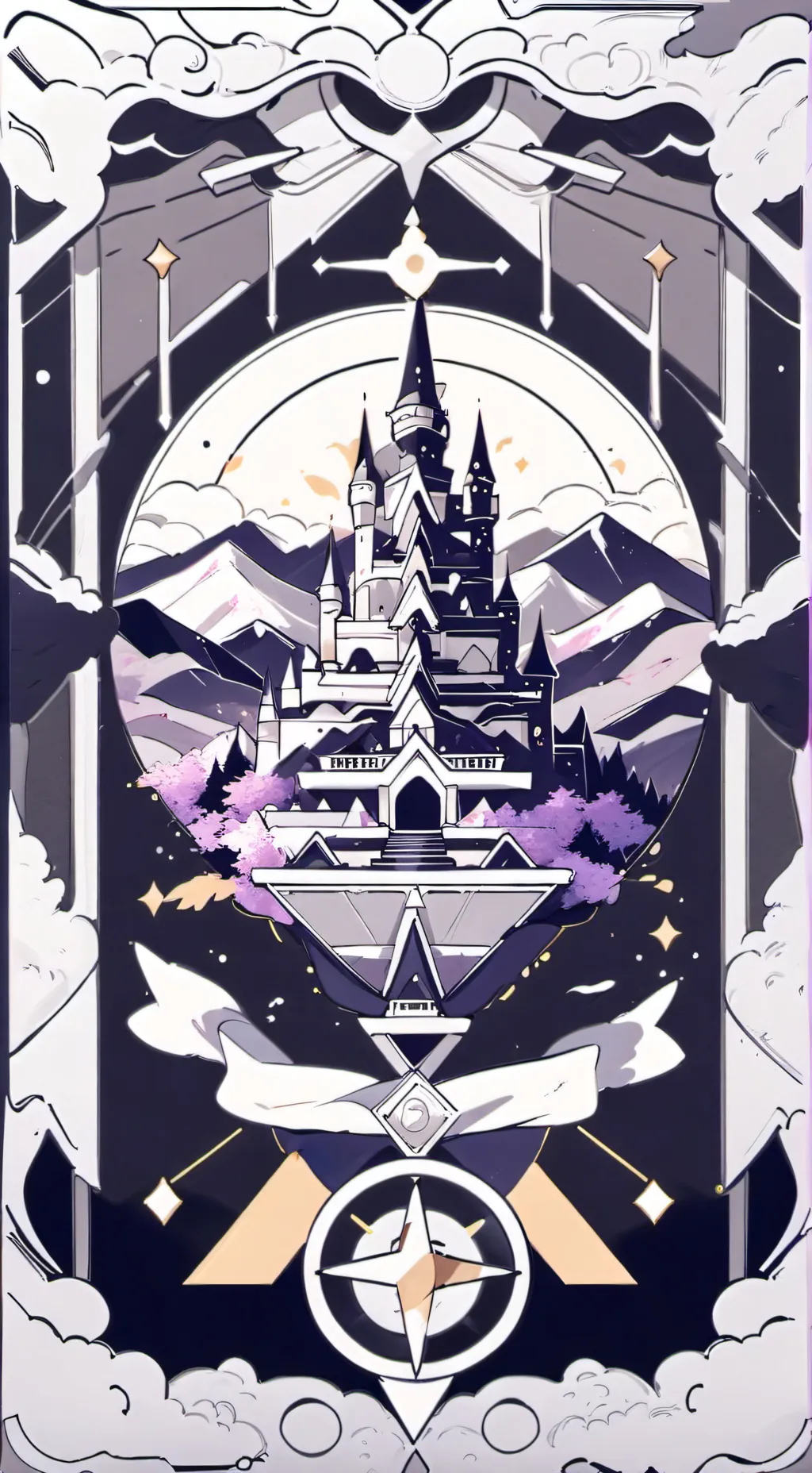 ai character: Bendy and the othe background