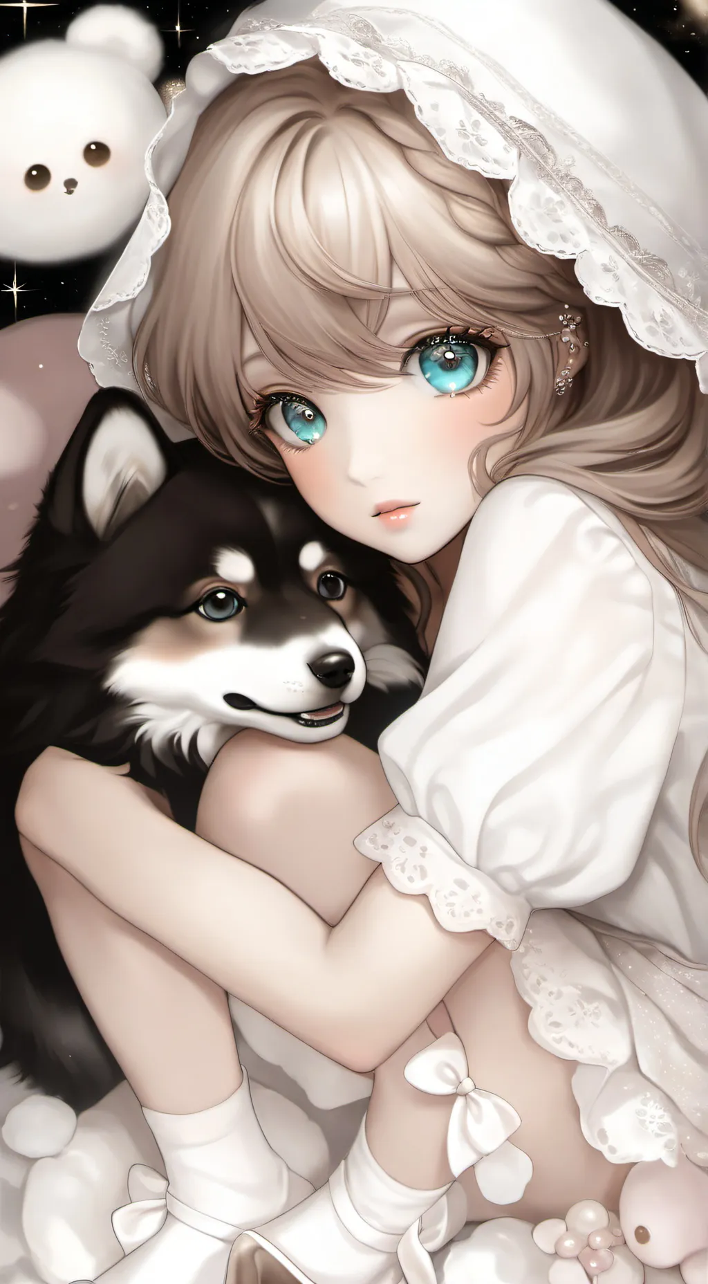 ai character: leah✌🍬🍭🎀 background