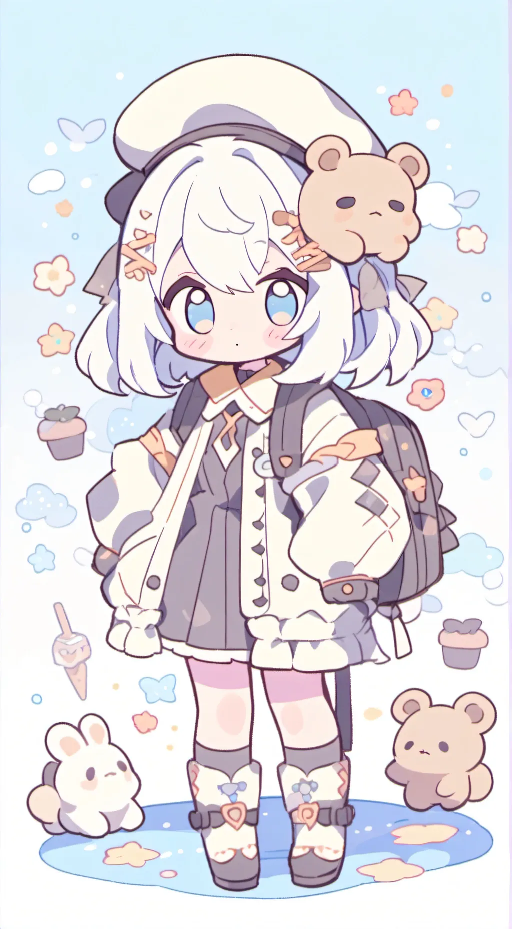 ai character: luna background