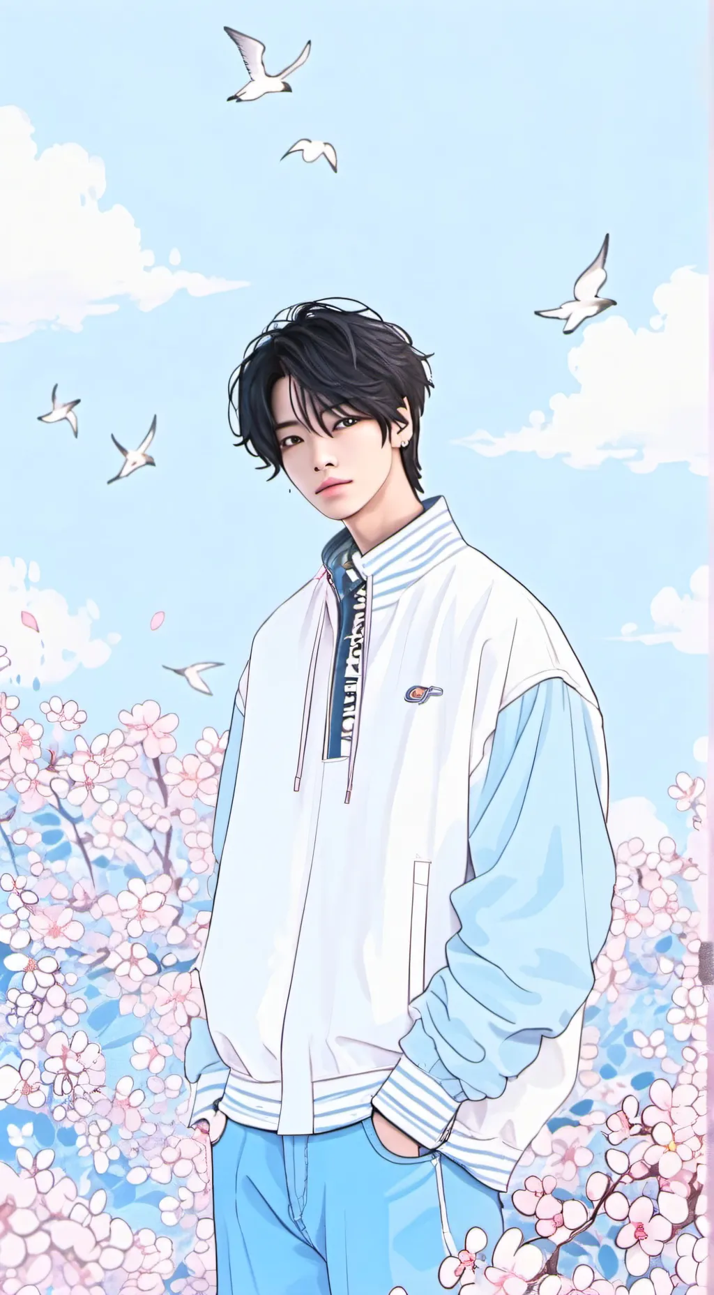 ai character: Skz Sleepover background
