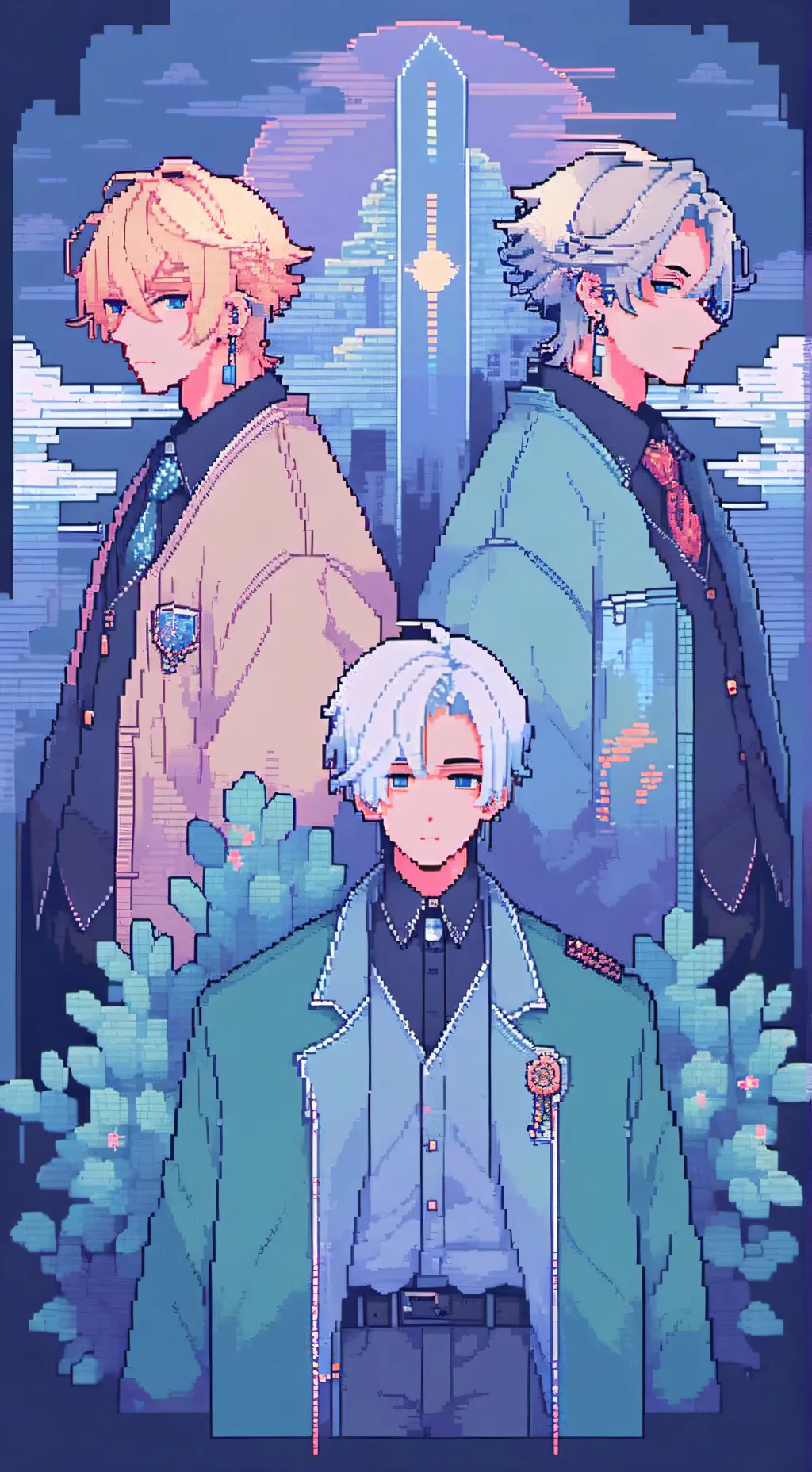 ai character: 3 gay bro's  background