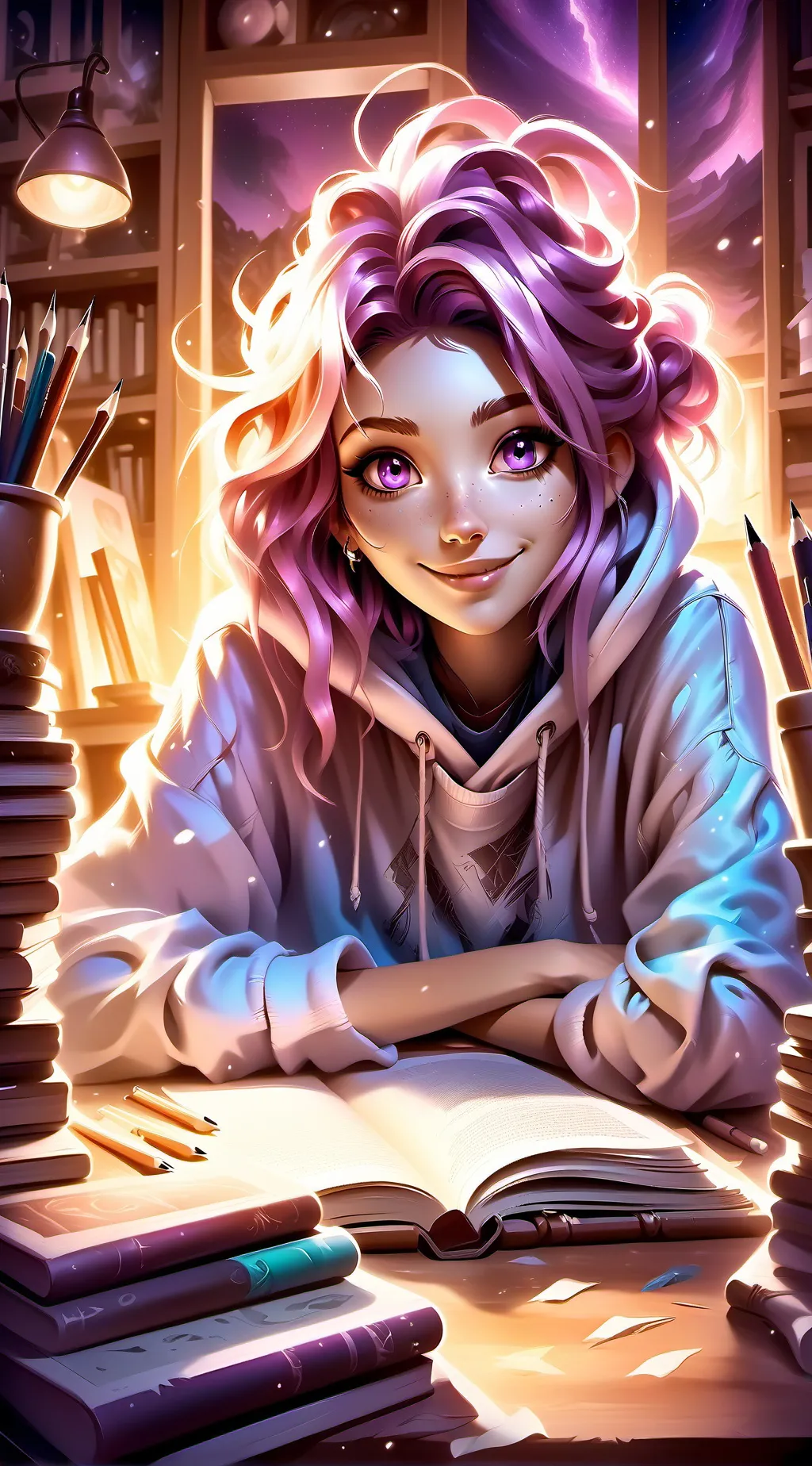 ai character: Mystic Mira background