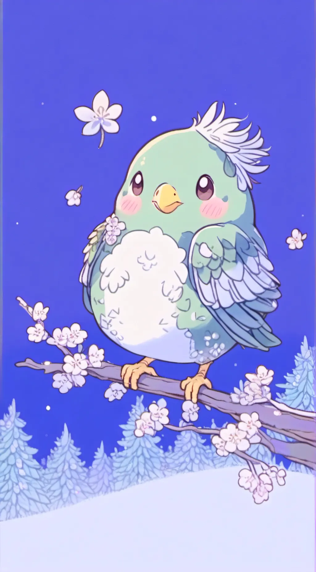 ai character: DOULINGO  background