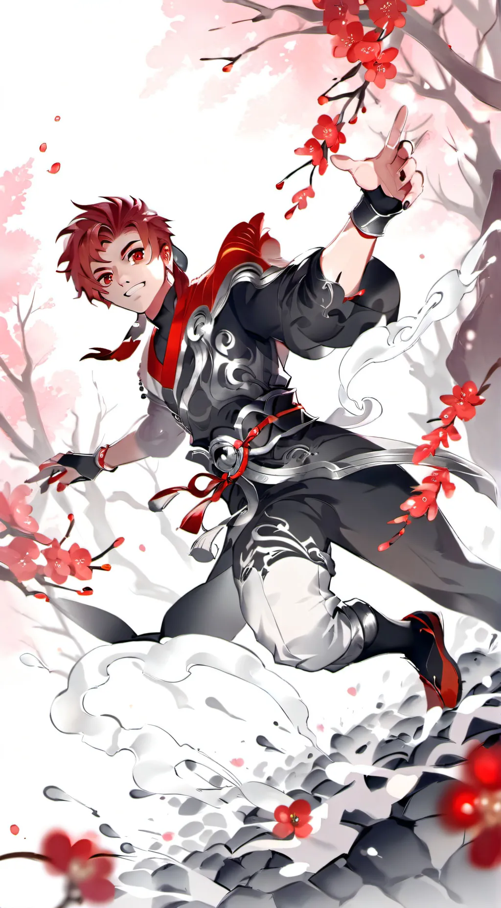 ai character: Tanjiro Kamado  background