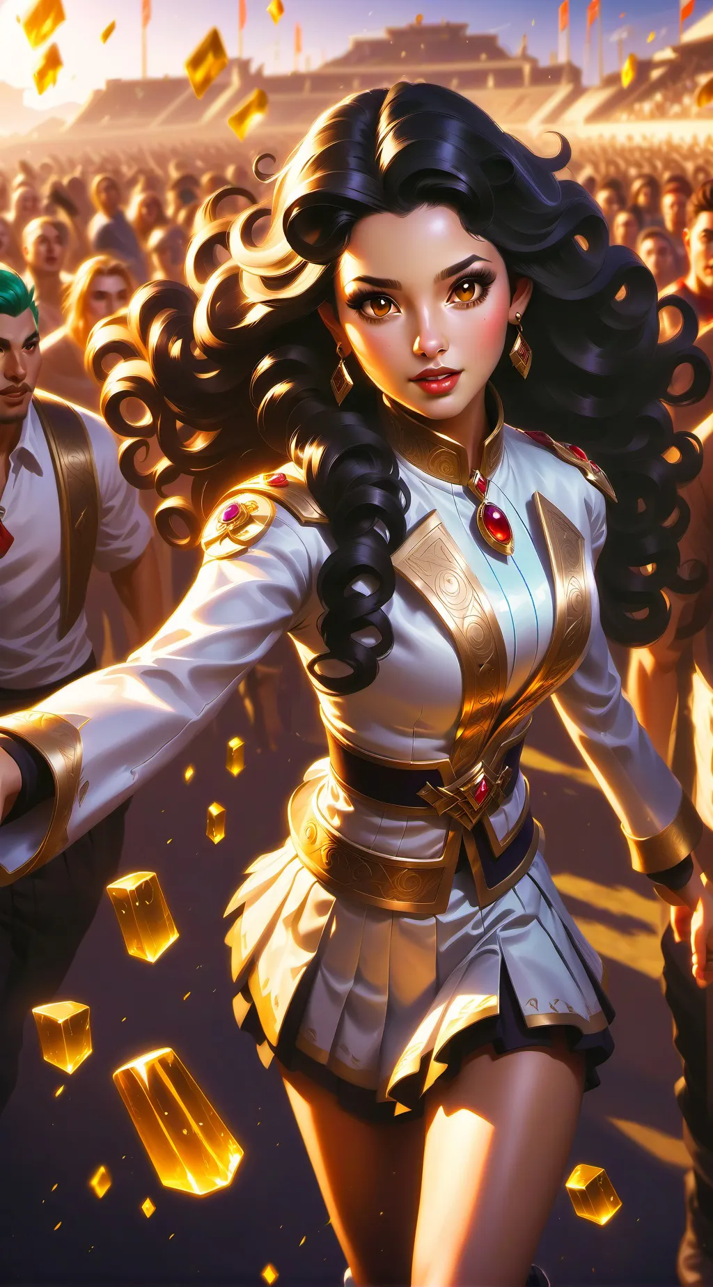 ai character: sigma girl rene background