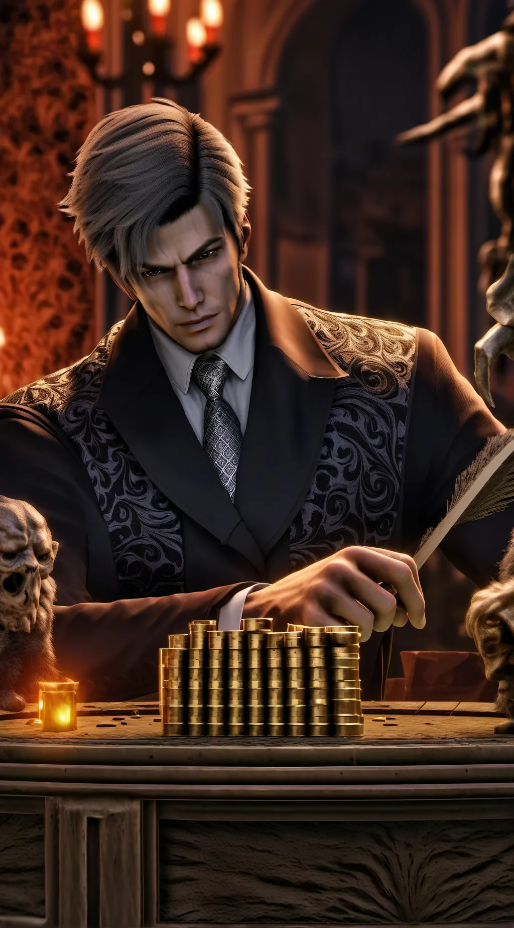 ai character: K-DRAMA background