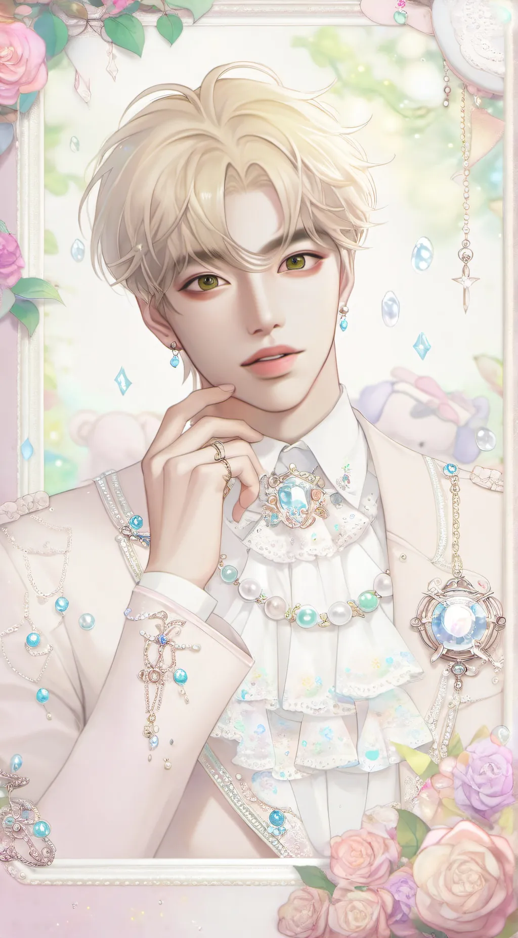 ai character: hyunjin skz background