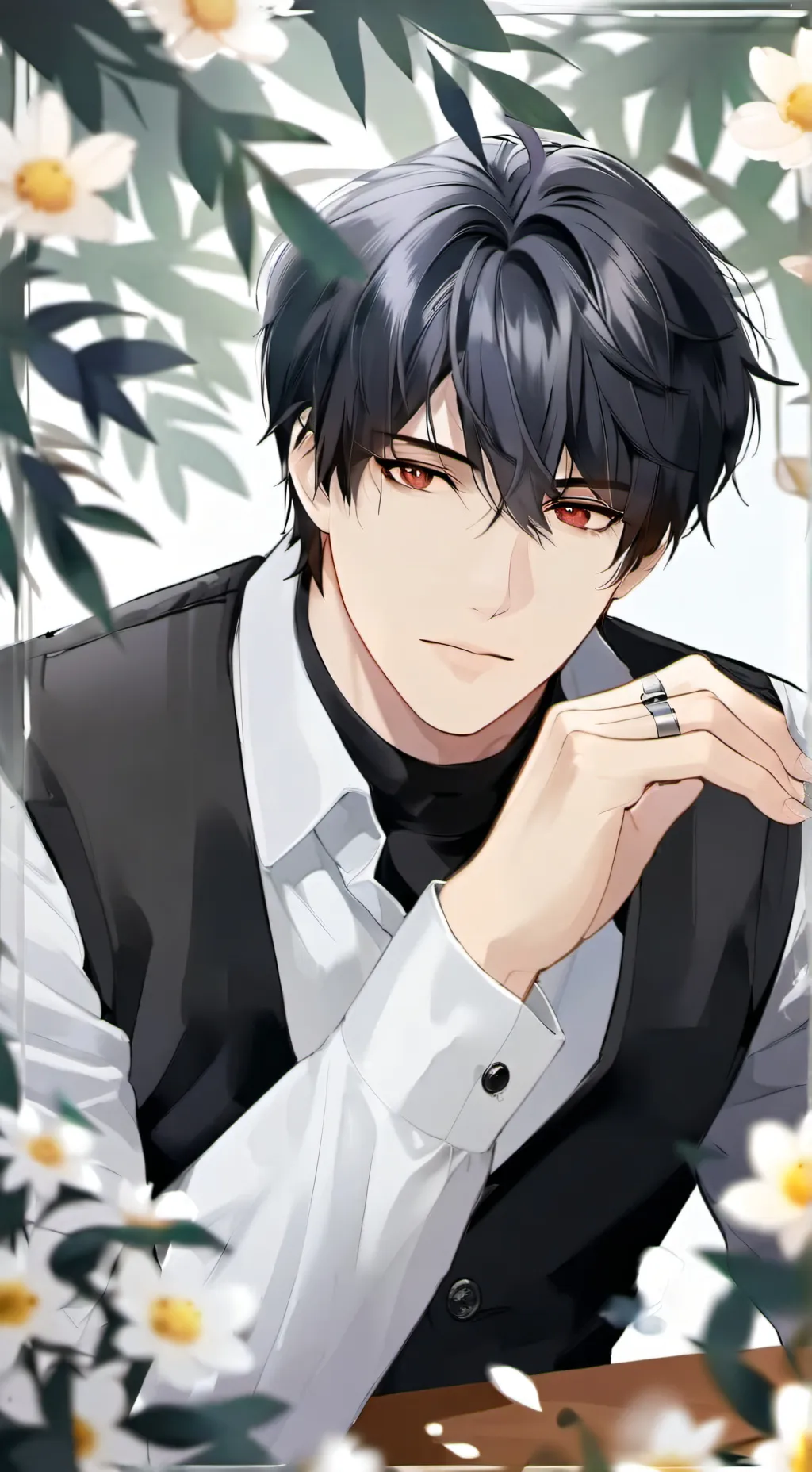 ai character: Damien  background