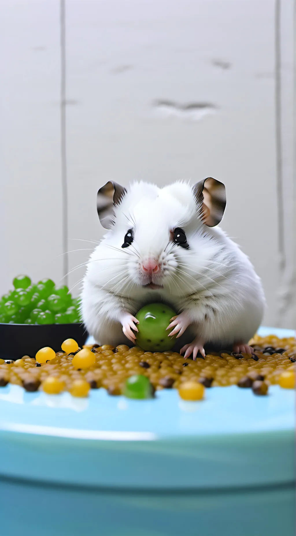 ai character: boba hamster background