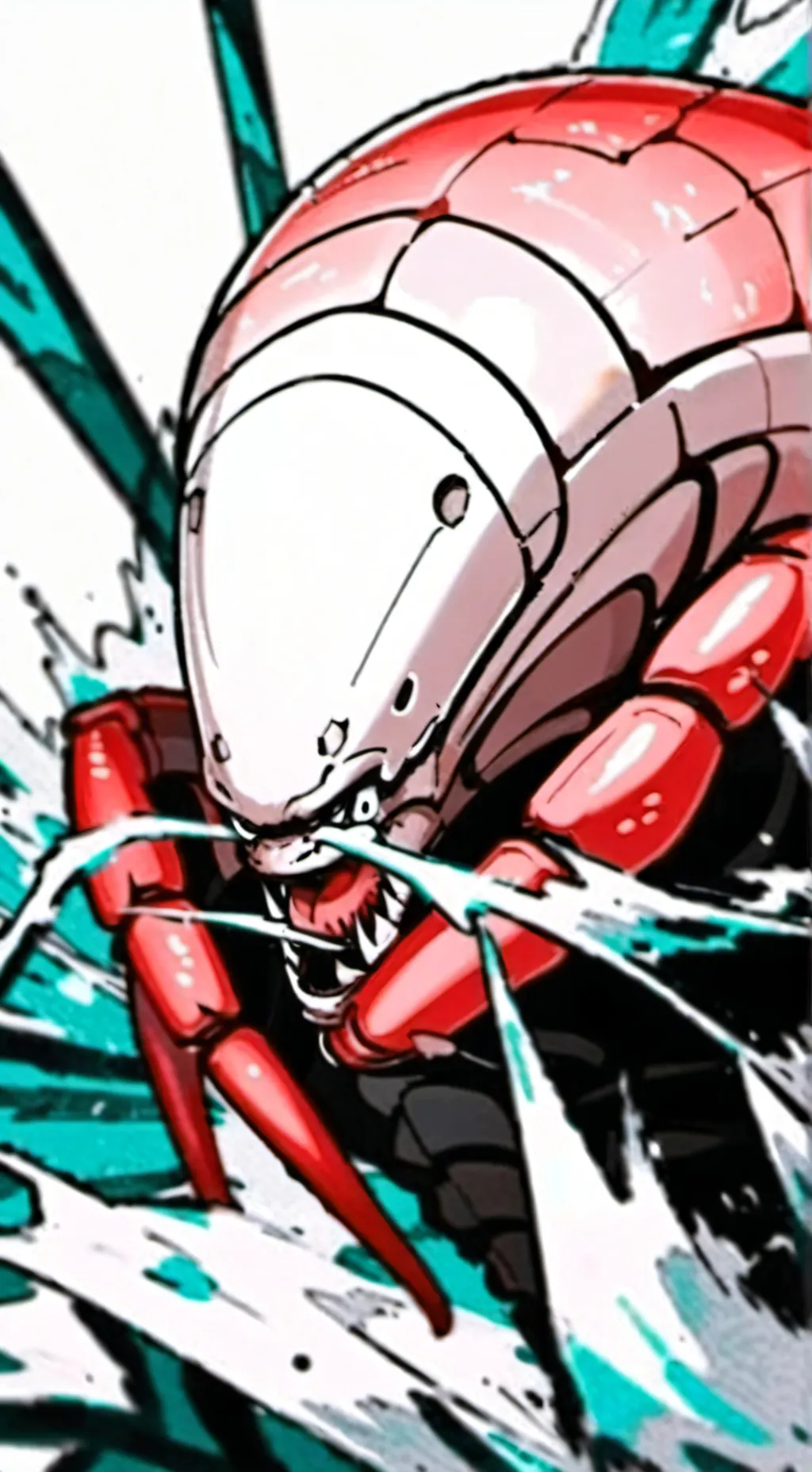 ai character: shrimpo background