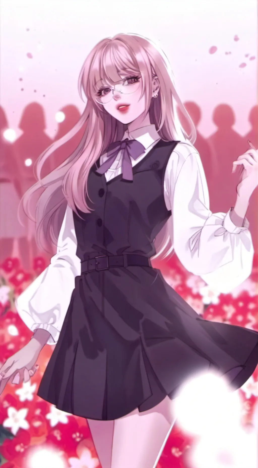 ai character: lilly 🌸🩷💐 :3 background