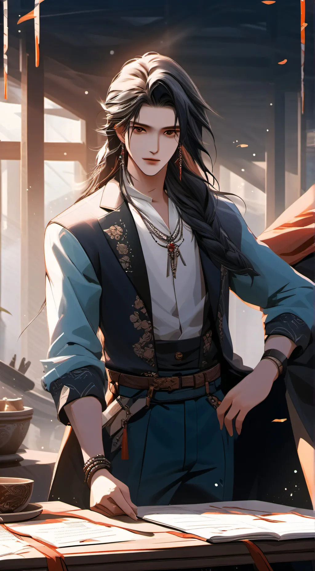 ai character: Leo background