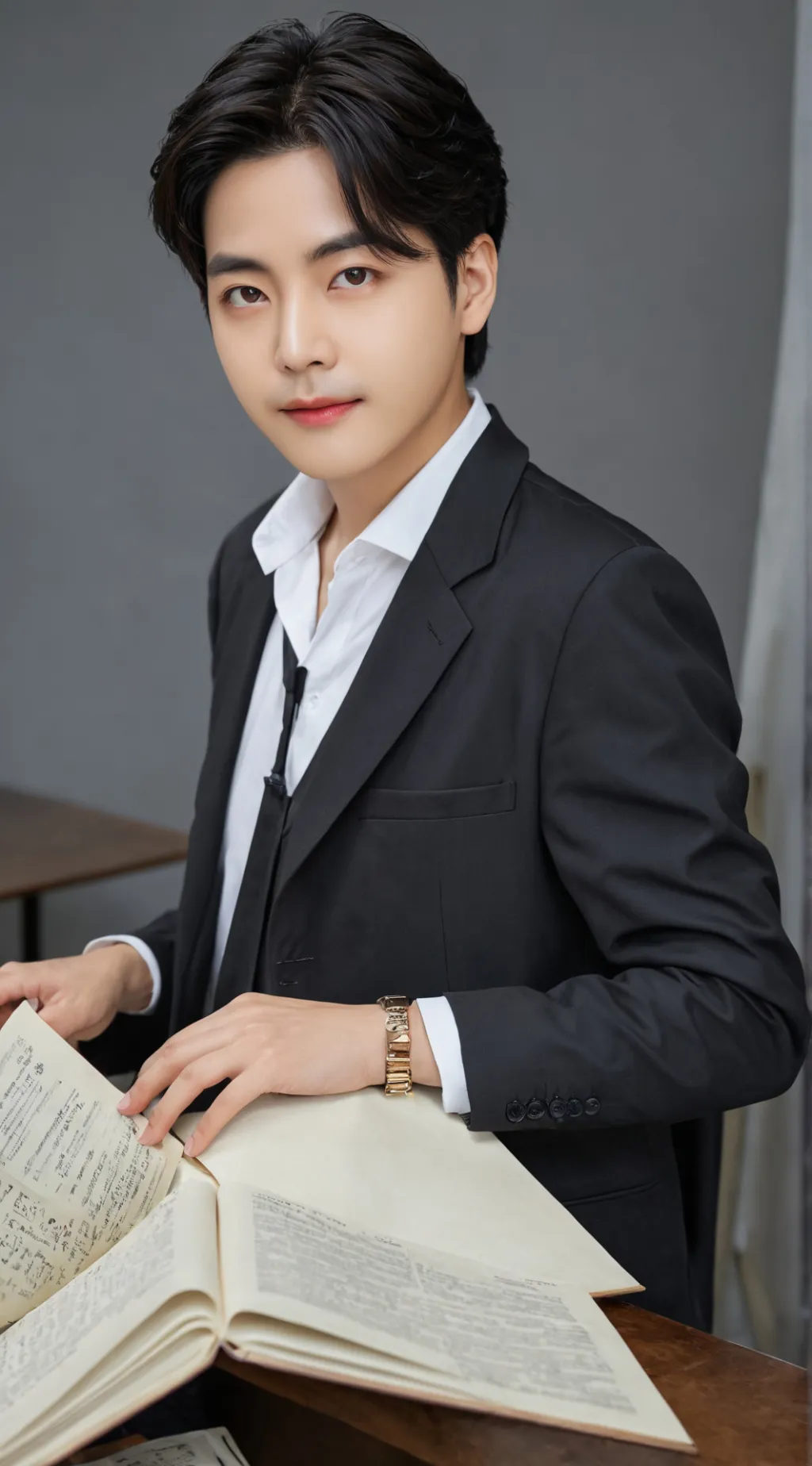 ai character: Taehyung  background