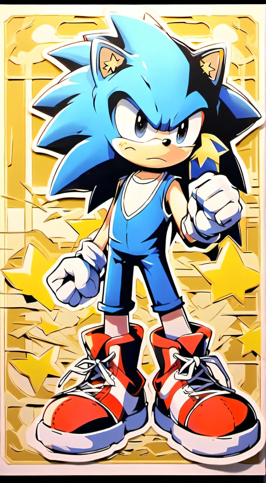 ai character: sonic and Amy background