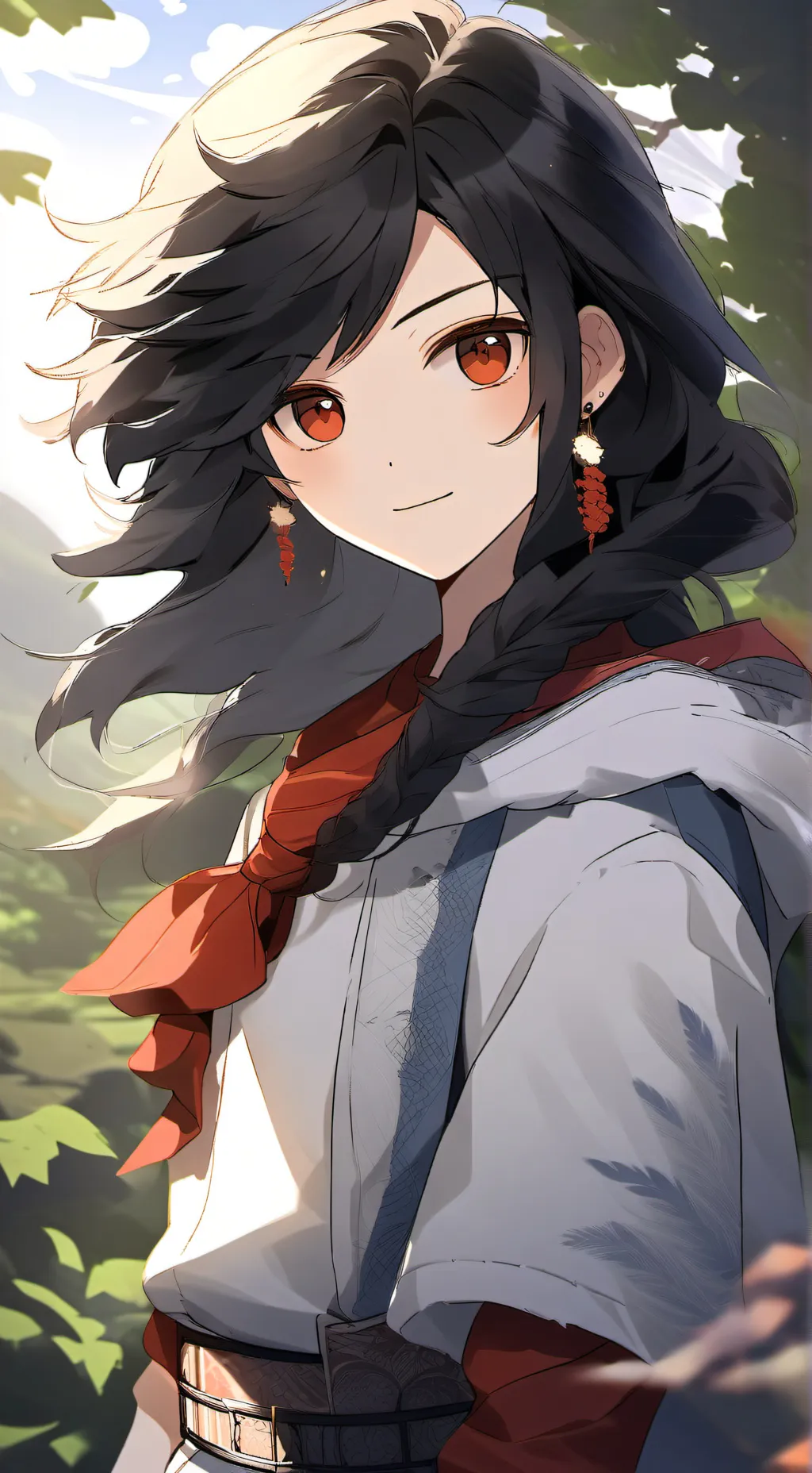 ai character: Sonadow 💙🖤 background