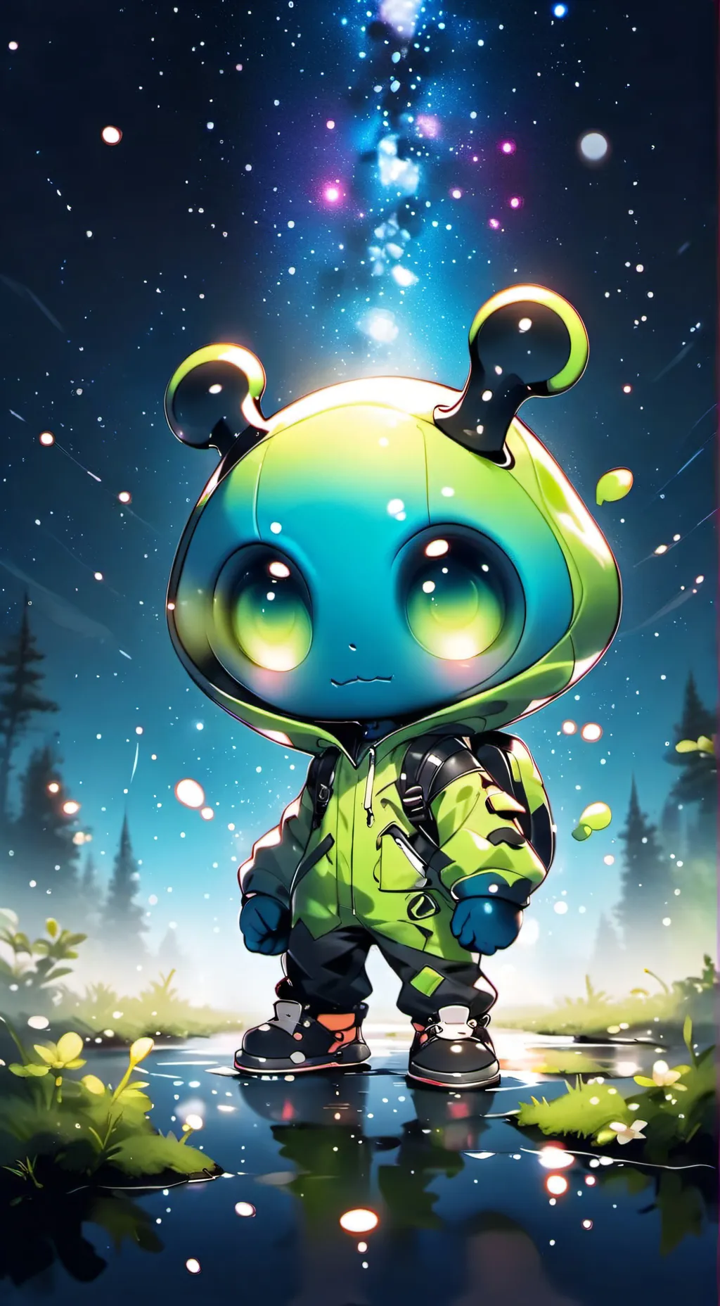 ai character: alien background