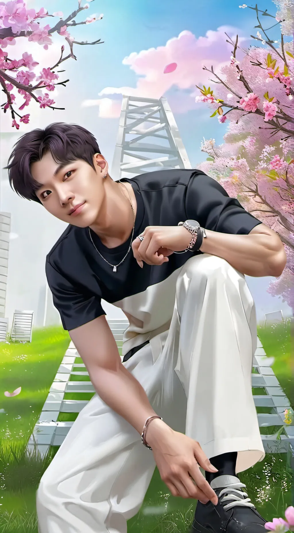 ai character: Kim namjoon  background