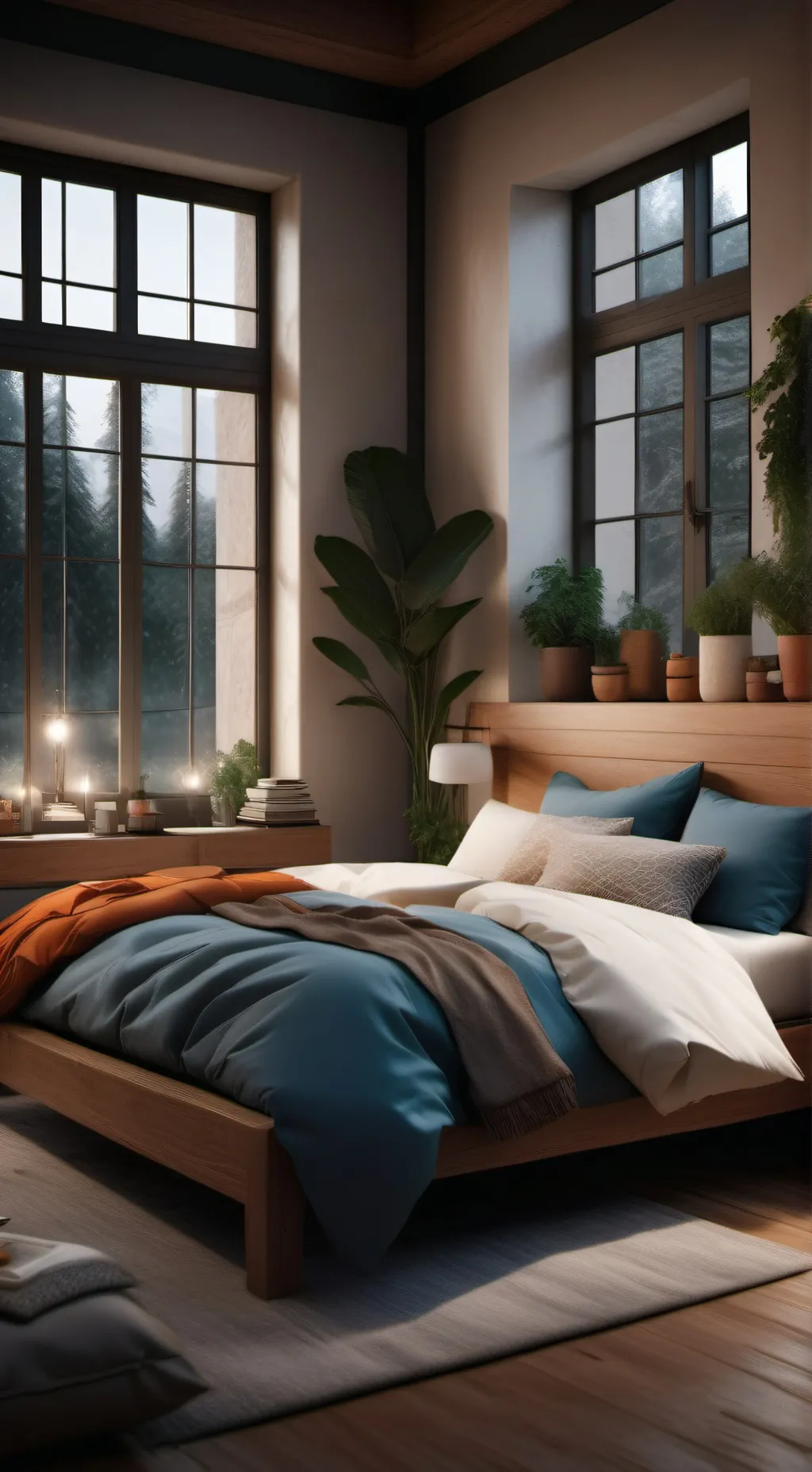 ai character: Hashira sleepover background