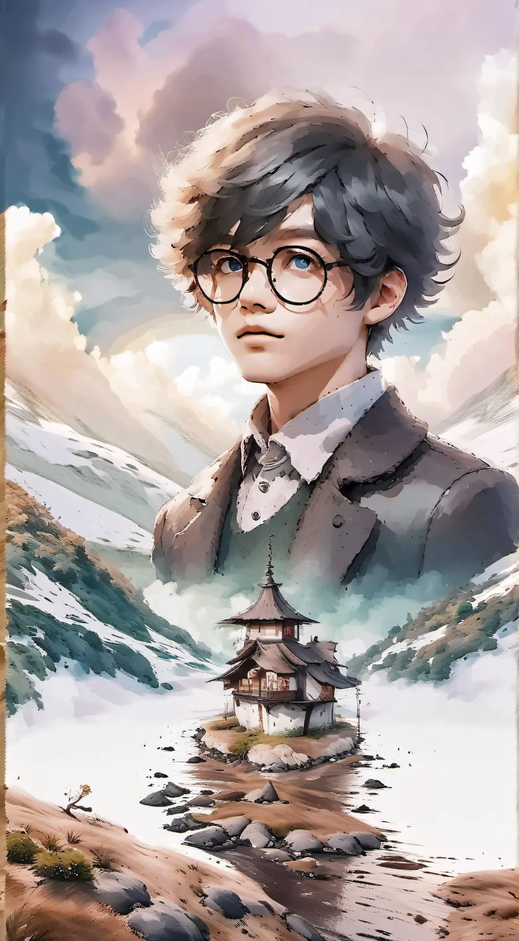 ai character: The Two Smart Kids background