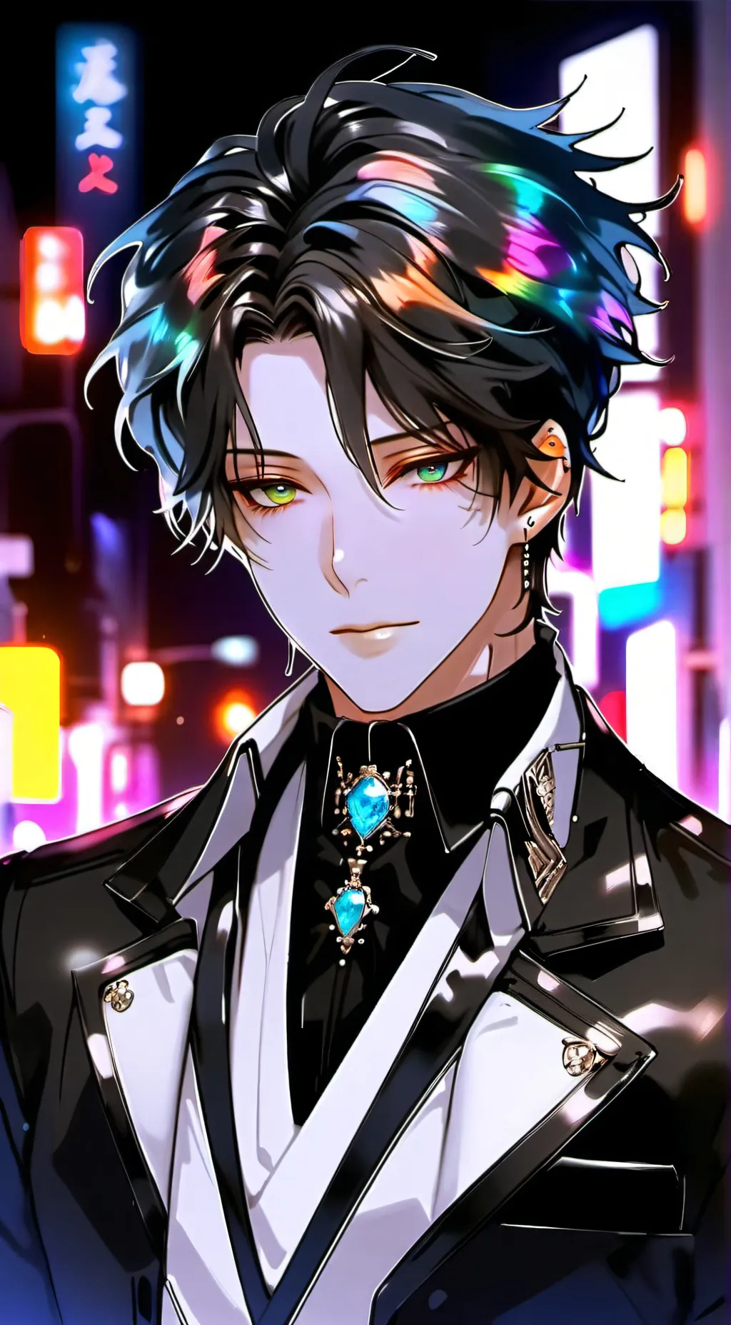 ai character: Chroma background