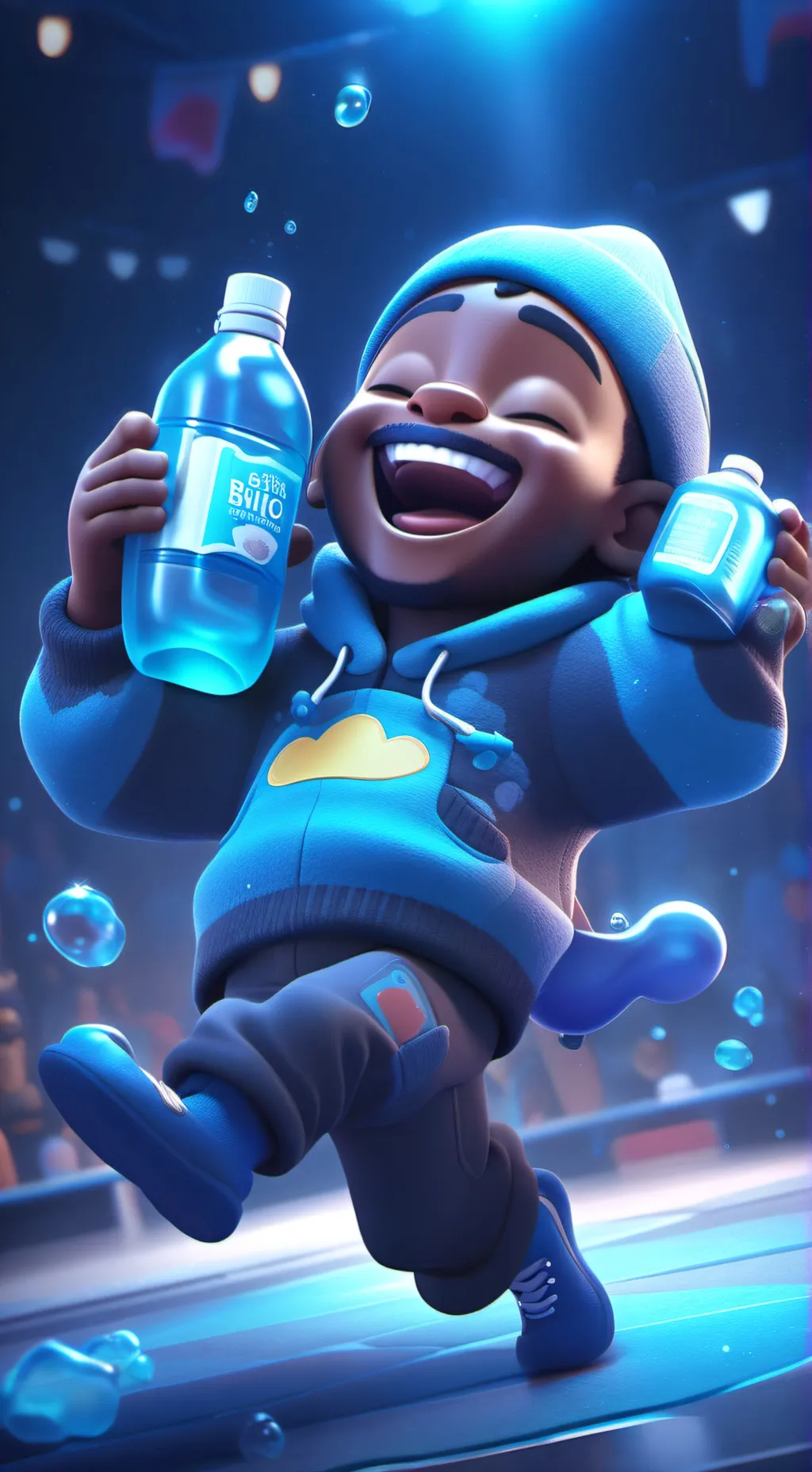 ai character: P DIDDY background