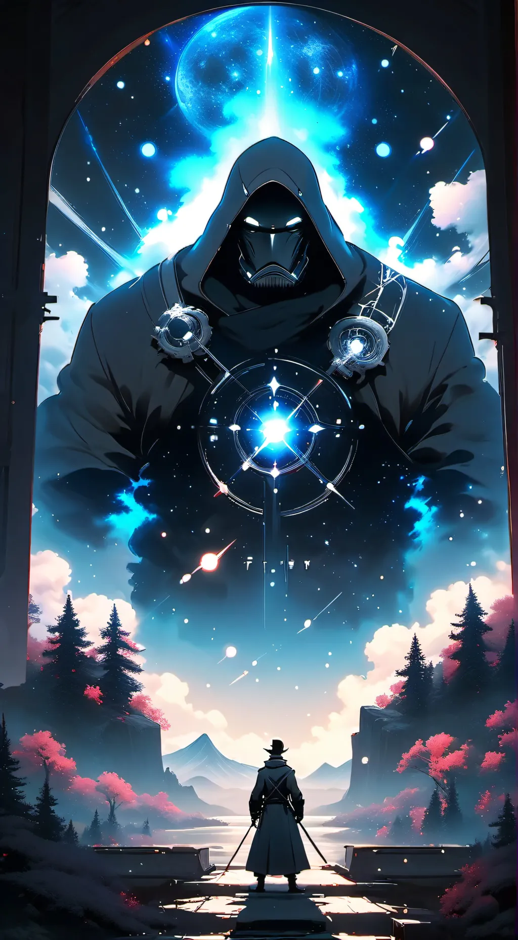 ai character: MD Titanic  background