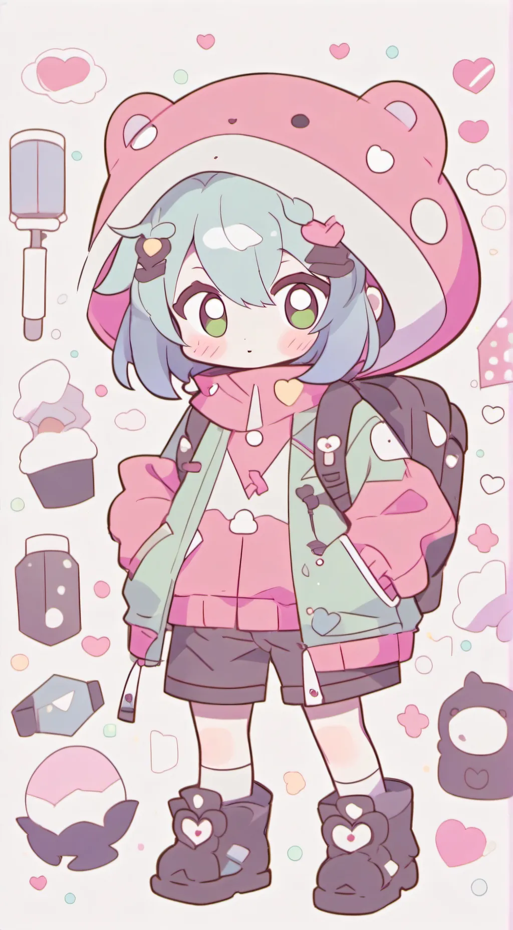 ai character: Ollie!  background