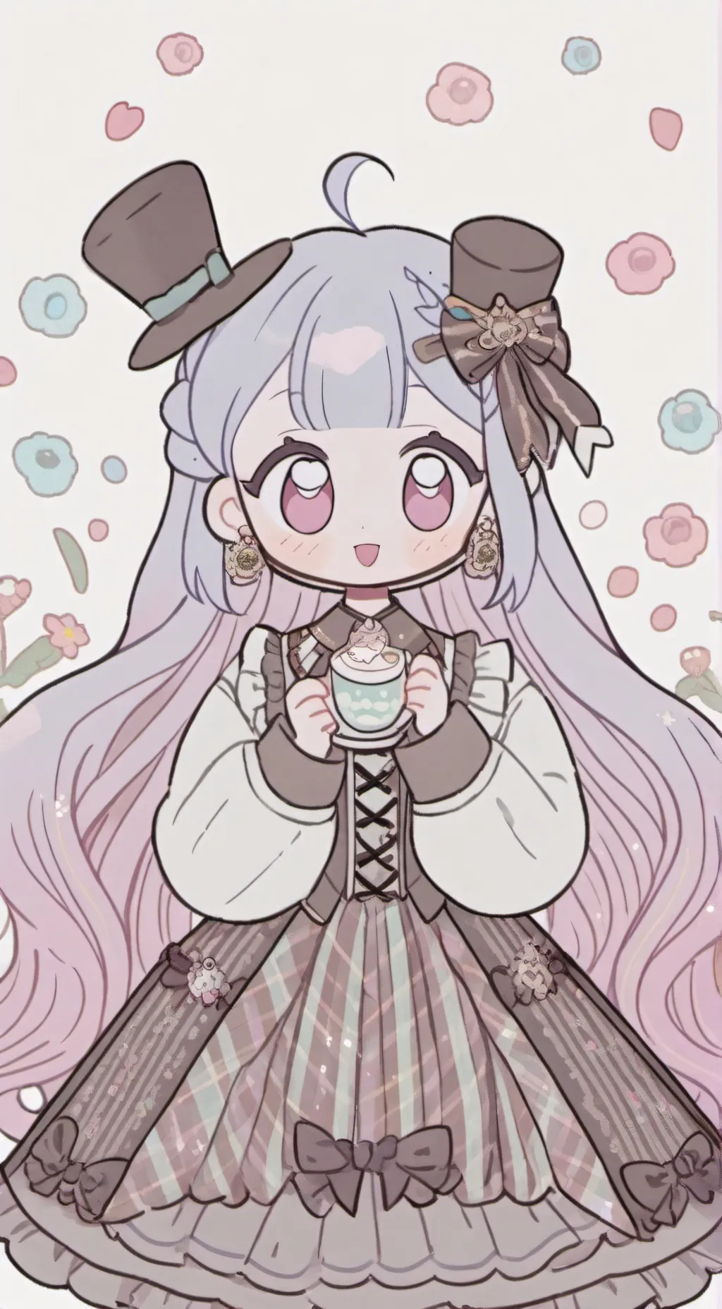 ai character: sprunki pyaramixed background