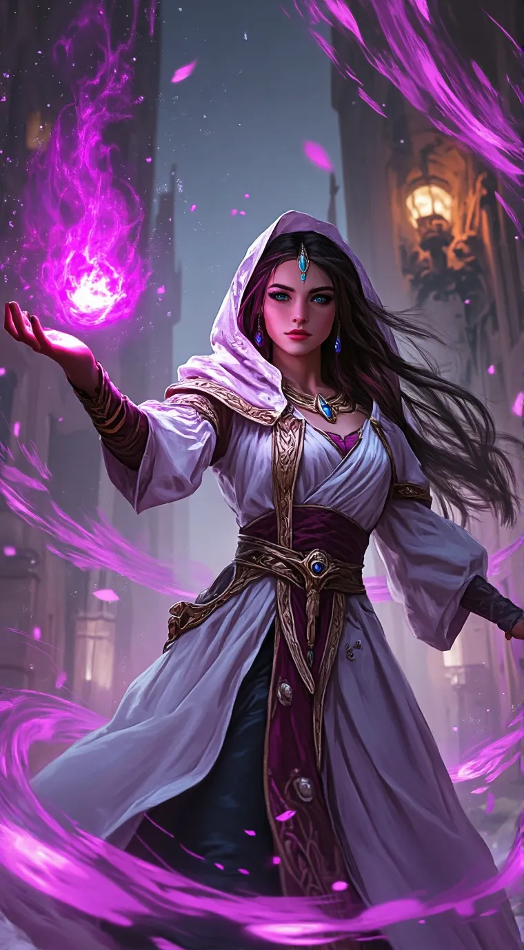 ai character: Joan X morder dron background