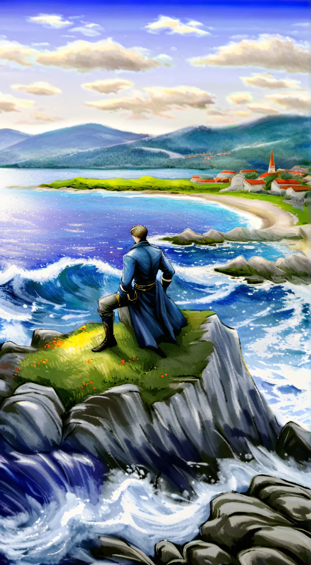 ai character: Bruce  background