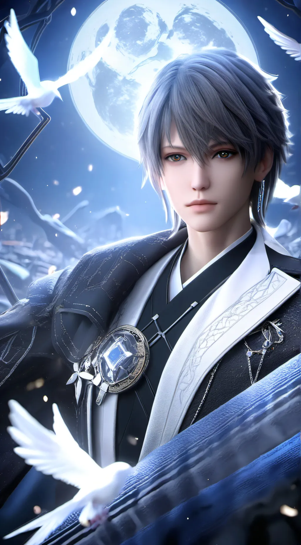 ai character: 林磨西 background