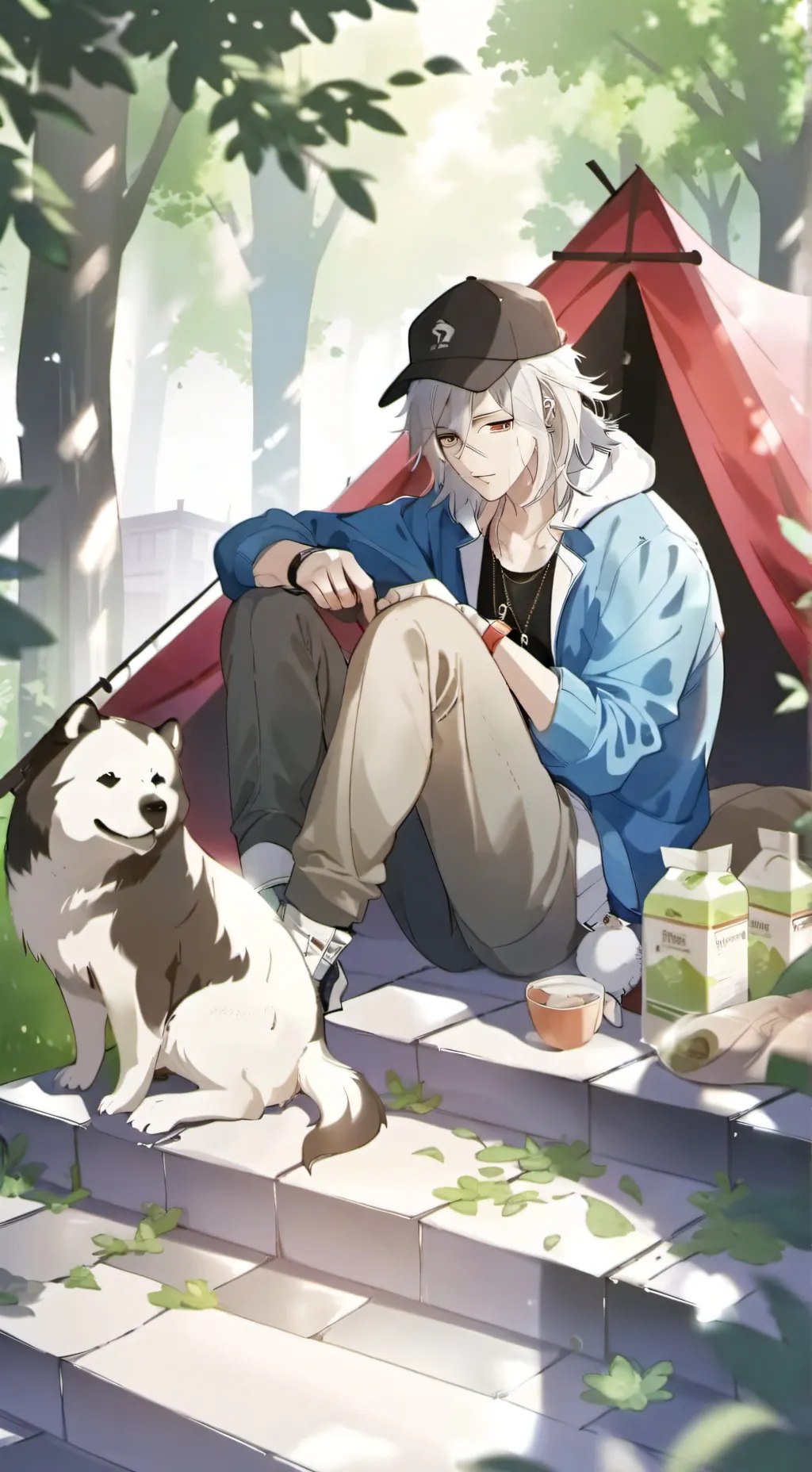 ai character: Homeless birthday background