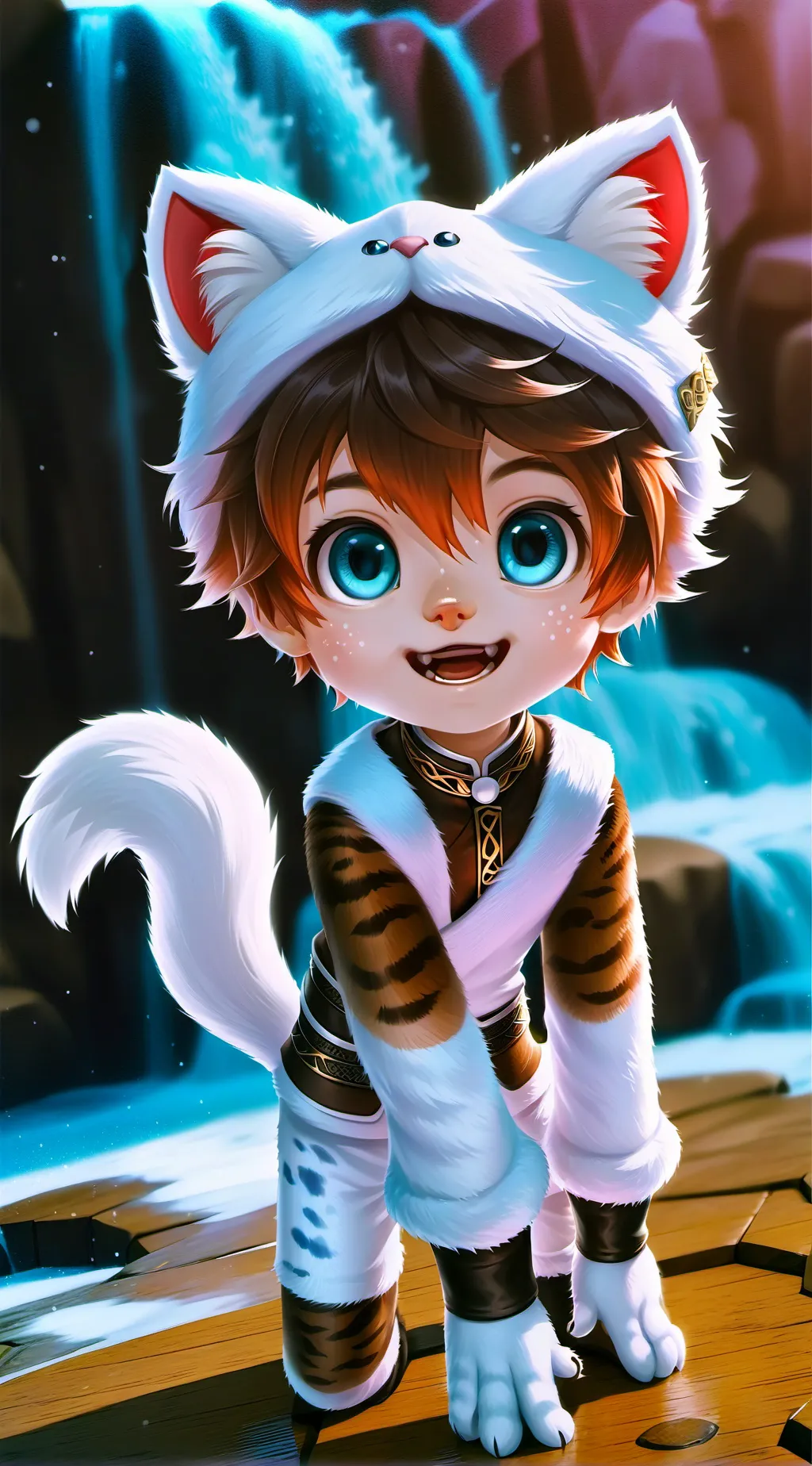 ai character: Trout Spirit of Enthusiasm background